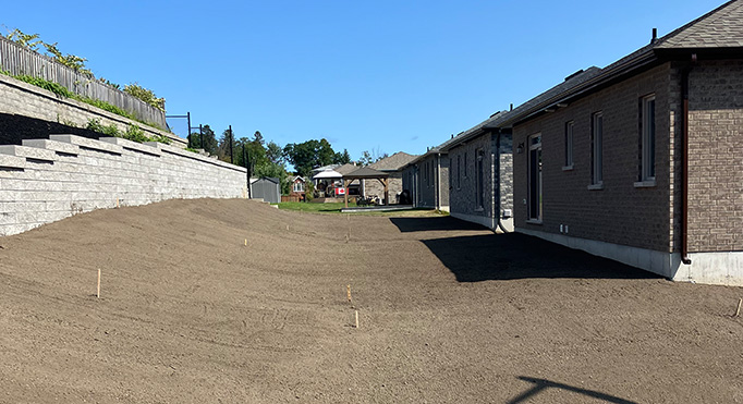 Final grading and sod services in Barrie, Simcoe County